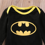 Baby Boys Clothes Set Cool Batman Newborn Baby Boy Romper+Shoes+Hat