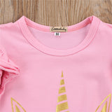 Lovely Newborn Infant Romper Kids Baby Girl Unicorn