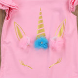 Lovely Newborn Infant Romper Kids Baby Girl Unicorn