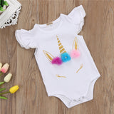 Lovely Newborn Infant Romper Kids Baby Girl Unicorn