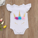 Lovely Newborn Infant Romper Kids Baby Girl Unicorn