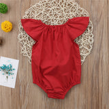 Newborn Baby Girls Ruffle Romper Summer Baby Girl Jumpsuit