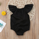 Newborn Baby Girls Ruffle Romper Summer Baby Girl Jumpsuit