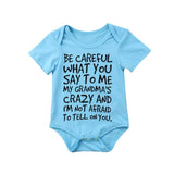 Baby Boy Girl Toddler Grandma Romper Jumpsuit Clothes
