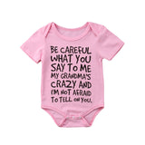 Baby Boy Girl Toddler Grandma Romper Jumpsuit Clothes