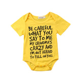 Baby Boy Girl Toddler Grandma Romper Jumpsuit Clothes
