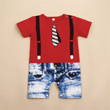 Emmababy 3D Hot Newborn kids children Baby Boy Gentleman Costume