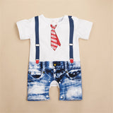 Emmababy 3D Hot Newborn kids children Baby Boy Gentleman Costume