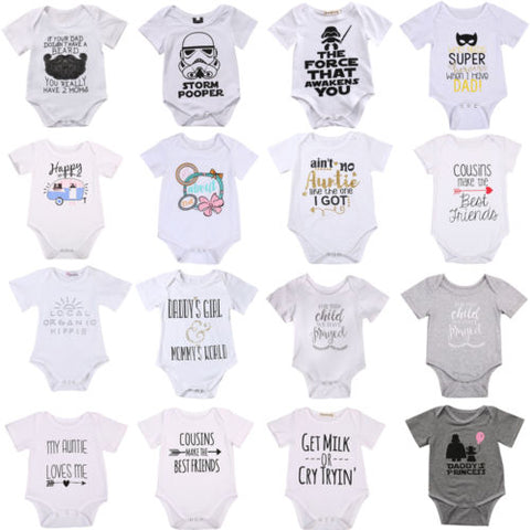 2018 Newborn Baby Boys Girls Infant Romper Jumpsuit Clothes