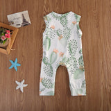 Newborn Toddler Baby Cartoon Cactus Boys Girls Bodysuit Jumpsuit