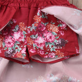 Floral print Toddler Kids Baby Girls clothes