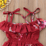 Floral print Toddler Kids Baby Girls clothes