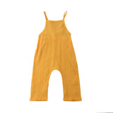 2018 Brand Kid Baby Girl Boy Bib Pants Backless Romper Jumpsuit