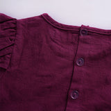 Solid Cotton Baby Autumn Rompers Vintage Baby Girl Romper Long Sleeve Baby Clothes