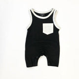 Emmababy Newborn Baby Girl Boy Pocket Sleeveless Romper Jumpsuit
