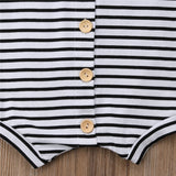 Newborn Baby Boys Girl Striped Romper Infant Boy Girl Jumpsuit