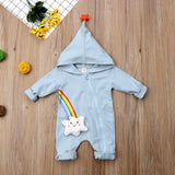2018 Autumn Winter Newborn Baby Boy Girl Rainbow Jumpsuit