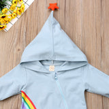 2018 Autumn Winter Newborn Baby Boy Girl Rainbow Jumpsuit