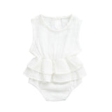 Cute Newborn Baby Girl Sleeveless Tutu Skirted Romper Jumpsuit