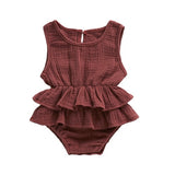 Cute Newborn Baby Girl Sleeveless Tutu Skirted Romper Jumpsuit