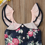 2019 Canis Summer Flower Toddler Kids Baby Girl Clothes