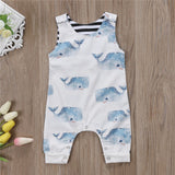 Newborn Toddler Kids Baby Girl Cartoon Cotton Romper Jumpsuit