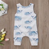 Newborn Toddler Kids Baby Girl Cartoon Cotton Romper Jumpsuit