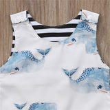 Newborn Toddler Kids Baby Girl Cartoon Cotton Romper Jumpsuit